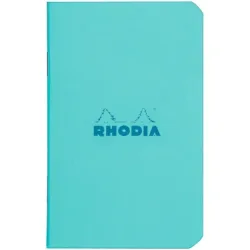 RHODIA Notizheft Couleurs A7 119106C blau, liniert 80 Blatt