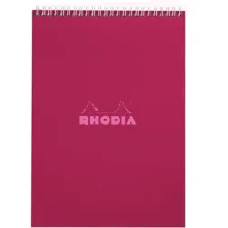 RHODIA Spiralblock Couleurs A4 118424C rot, liniert 80 Blatt