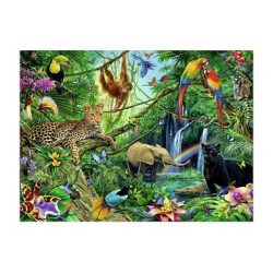 Puzzle Tiere im Dschungel