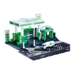 Majorette - Gas station & Car, Multicolor