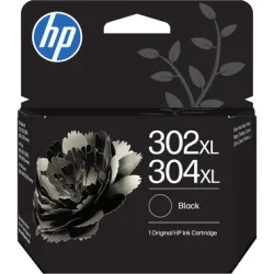 HP H302XLbk Druckerpatronen XL bk - HP No. 302XL bk, No. 304XL bk, B7RT9AE für z.B. HP Envy 4524 e-All-in-One, HP OfficeJet 5232, HP OfficeJet 3833