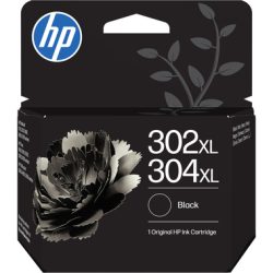 HP H302XLbk Druckerpatronen XL bk - HP No. 302XL bk, No. 304XL bk, B7RT9AE für z.B. HP Envy 4524 e-All-in-One, HP OfficeJet 5232, HP OfficeJet 3833