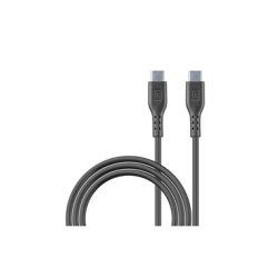 Cellularline Fast Charging Cable USB-C/USB-C, 2m, black Ladekabel – USB C Kabel/Adapter/Ladegerät – schwarz