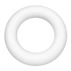 Glorex Styroporring Weiss | ⌀ 22 cm