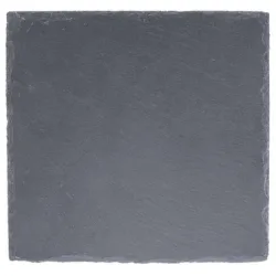GLOREX Schiefer Untersetzer 10x10cm 62013120 Quadrat
