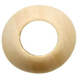 Glorex Holzkugel mit Grossloch | ⌀ 3 cm | 6 Stück