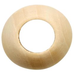 Glorex Grossloch-Holzkugel | ⌀ 3.5 cm | 4 Stück