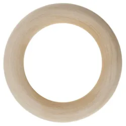 Glorex Holzringe Shima Wood | 40 × 7 mm | 6 Stück