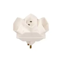 S-ELECTRO Abzweigstecker 04.500.1WS weiss, 3xT13