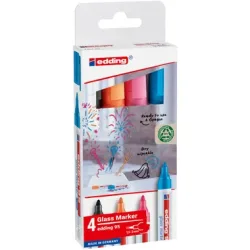 Edding EDDING - 95 Glasboardmarker farbsortiert 1.0 - 5.0 mm 4 St. 4-95-4-2 Glasmarker
