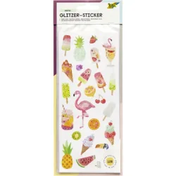 Folia Glitzer-Sticker Exotic