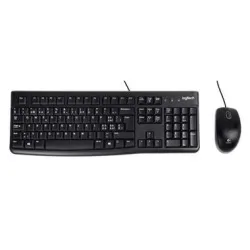 Logitech Tastatur-Maus-Set Verkabelt MK120 QWERTZ DE