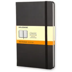 Moleskine Notizbuch, Pocket/A6, Liniert, Fester Einband, Schwarz