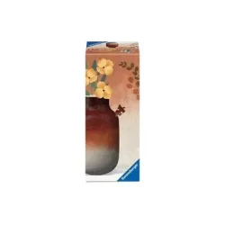 3D Puzzle Vase Gradient Brick-Red