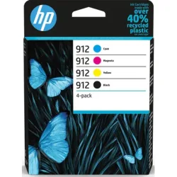 HP Druckerpatrone 912 Original 4er-Pack Schwarz, Cyan, Magenta, Gelb 6ZC74AE