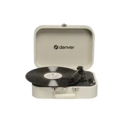 Denver VPL-130 USB-Plattenspieler Creme-Weiß