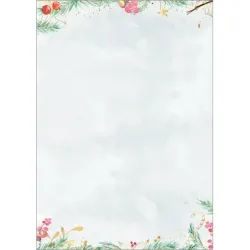 SIGEL Weihnachtsmotiv-Papier A4 DP608 Magic Watercolor 25 St&uuml;ck