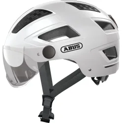 ABUS Hyban 2.0 ACE Velohelm mit Visier - Polar White