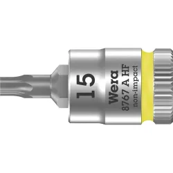 Wera 8767 A 05003363001 Innen-Sechsrund (TX) Steckschlüssel-Bit-Einsatz Haltefunktion 6.3 mm 1/4 T 15 1/4 (6.3 mm)
