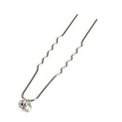 Haarnadel Strassstein silber 6 Stück