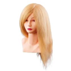 Comair &Uuml;bungskopf Louisa 40cm blond Echthaar m. B&uuml;ste &Uuml;bungskopf