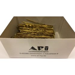 Haarnadeln 250 g 65 x 1,2 mm gold gewellt