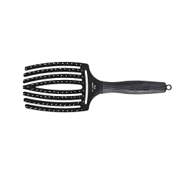 Olivia Garden Fingerbrush Care Iconic Boar & Nylon Full Black Haarb&uuml;rste schwarz L