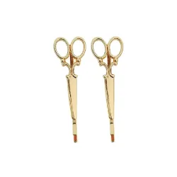 A&A Haarklemmen Schere gold 2er Pack Metall-Look