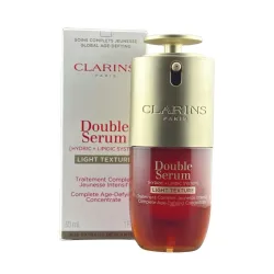 Clarins - Double Serum Light Texture - Ganzheitliches Gesichtspflege-Konzentrat für jugendliche Haut, 30 ml