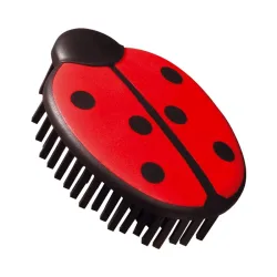 V7 Kleiderbürste Glückskäfer, rot/schwarz