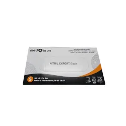Nitril-Einweghandschuhe MEDBRUN S 100er Box schwarz