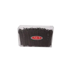 A&A Haarklemmen Box 240er ca. 6 cm braun gewellt