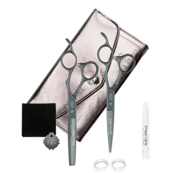 Olivia Garden SilkCut PRO 2er Set Charcoal HS 5,75''/MS EUR RH LTE