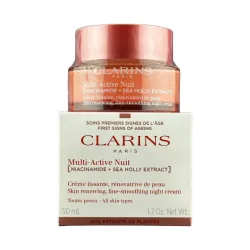 Clarins - Multi-Active Crème Nuit Toutes peaux - Glättende, hauterneuernde Nachtcreme für das Gesicht für jeden Hauttyp, 50 ml