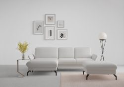 sit&more Ecksofa »Fashion«, wahlweise mit Kopfteilverstellung und Vorziehsitz, motorisch
