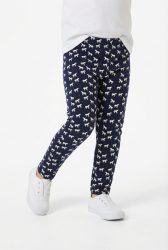 Thermoleggings HORSE AOP in navy