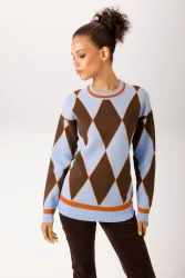 Aniston CASUAL Strickpullover mit grossflächigen Rauten-Muster - NEUE KOLLEKTION