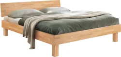 Hasena Bett Corinne Braun Holz 140 x 200 cm - Farbe: eiche - Bett