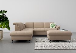 sit&more Ecksofa, wahlweise mit Kopfteilverstellung, Bettfunktion und Stauraum