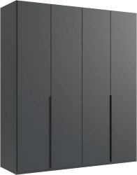 Wimex Kleiderschrank »Mugano,in 8 Breiten,3 Höhen,2 Tiefen, viele Farben, Made in Germany«, (in Basic oder Premium Ausstattung mit 2 weiteren Einlegeböden), mit langen oder kurzen Griffen aus Metall, mit oder ohne Spiegel