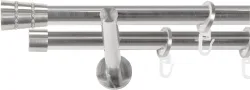 SN DECO GROUP Gardinenstange Ø 19 mm 2 läufig-läufig Fixmass;kürzbar