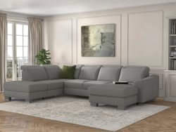 sit&more Wohnlandschaft »Durness«, mit Federkern und hochwertigen Edelstahlfüssen, wahlweise mit Kopfteilverstellung, optional mit Bettfunktion und Stauraum