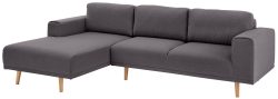 Home affaire Ecksofa »Lasse«, im scandinavischen Stil mit Holzfüssen