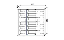 Medizinschrank Santila 86/91,5/18 cm 