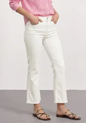 High Waist Flared Leg Jeans im Slim Fit