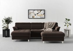 sit&more Ecksofa, inklusive Kopfteilverstellung, wahlweise mit Bettfunktion und Bettkasten