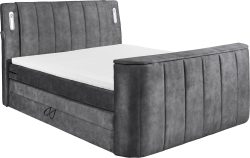 MID.YOU Boxspringbett 180/200 cm in anthrazit , Dallas 6 , 180 cm , 002220049302