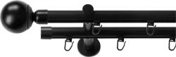 SN DECO GROUP Gardinenstange Ø 19 mm 2 läufig-läufig Fixmass;kürzbar