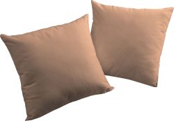 Adam Elements - ADAM - Kissenbezug Uni Collection 40 cm x 40 cm, Braun