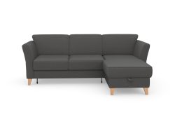 sit&more Ecksofa »Visby«, Wahlweise mit Bettfunktion und Bettkasten, frei im Raum stellbar, mit Federkern, auch erhältlich in dem besonders leicht mit Wasser zu reinigendem 